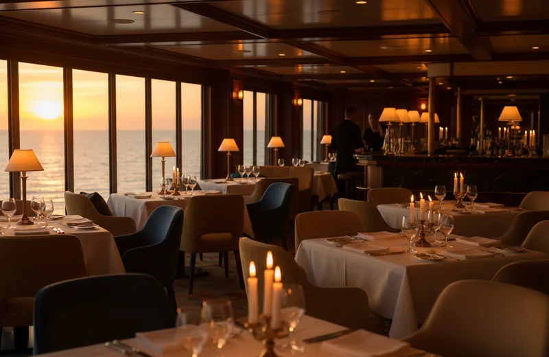 Dining aboard Golden Mango